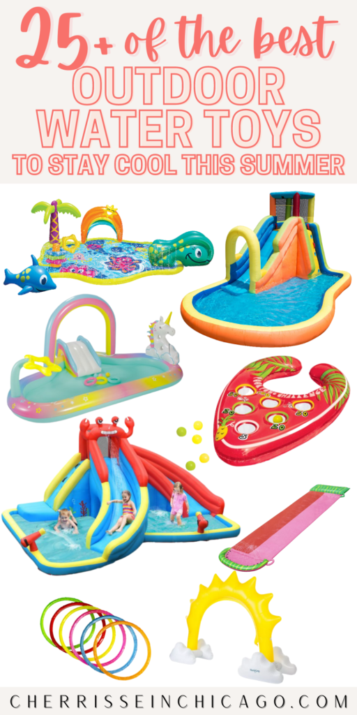 pool toys-sprinklers-waterslide-pool rings-slipnslides